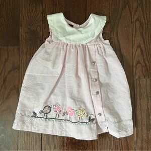 Lil cactus seersucker dress 3-6m